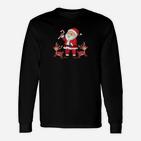 Weihnachtsmann Mit Rentieren Langarmshirts