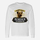 Border Terrier Liebhaber Langarmshirts: Dieser Kerl liebt seinen Hund