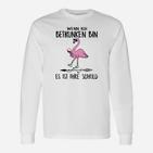 Lustiges Flamingo Langarmshirts Wenn ich betrunken bin, Ihre Schuld
