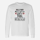 Lustiges Langarmshirts zum Vatertag: Toller Papa in Spe, Witziges Design