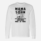 Mama und Sohn Herz zu Herz - Liebevolles Langarmshirts für Mütter