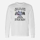 Strick-Motiv Langarmshirts für Beste Strickerinnen, Lustiges Damen Tee