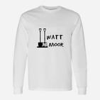 Wortspiel Langarmshirts Watt Moor, Lustiges Unisex Grafikmotiv