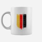 Herren Tassen Belgien-Flagge Grunge-Stil, Abstraktes Design Tee
