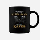 Alte Männer mit Katzen Spruch Tassen, Humorvolles Herrenshirt