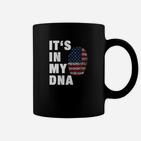 Amerikanische Flagge DNA Muster Tassen für Patrioten