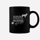Aussie Hunde Glitzer Tassen, Lustiges Hundehaare Spruch Design