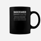 Baggerfahrer Definition Lustiges Tassen für Männer, Bauarbeiter Tee