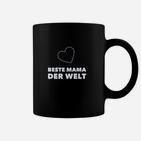 Beste Mama der Welt Schwarzes Tassen, Muttertag Herz Design
