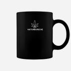 Cannabisblatt Schwarzes Tassen, Naturbursche Motiv Tee