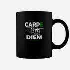 Carpe Diem Schwarzes Tassen, Modernes Design mit Schriftzug