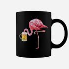 Flamingo Trinkt Bier Sauf Polter Ge Tassen