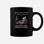 Frau Braucht Wein & Fahrrad Tassen, Lustiges Radfahrerinnen Tassen