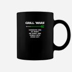 Grill Wars BBQ-Tassen, Vorsicht mit Wurst Spruch, Dunkle Seite Design