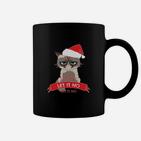 Grumpy Cat Santa Lass es Nein Festliches Tassen, Weihnachten