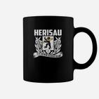 Herisau Adler Emblem Tassen, Schwarzes Design mit Stolz und Tradition