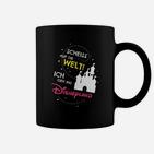 Humorvolles Disneyland-Motto Tassen, Lustiges Schwarz Tee