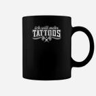 Ich Will Mehr Tatmos Schwarzes Tassen, Adler-Design Tee