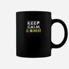 Keep Calm IT BIMS Schwarzes Tassen, Slogan-Design für Geek-Kultur