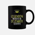 Legenden Geboren im Dezember Tassen, Schwarzes Tassen mit Krone