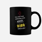 Lustiges Bier-Liebhaber Tassen Bitte hier Bier einfüllen Aufdruck