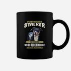 Lustiges Hunde-Stalker Tassen, Border-Collie Persönlicher Stalker