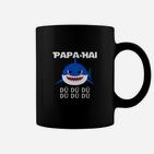 Lustiges Papa-Hai Tassen, Spruchshirt für Väter