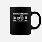 Mein Perfekter Tag Tassen für Kaffeeliebhaber & Jeep-Fans, Schwarzes Tee