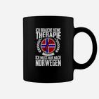 Norwegen Therapie Tassen, Lustiges Schwarzes Tee mit Spruch