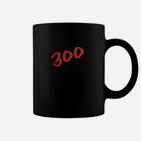 Optimierter Produkttitel: Schwarzes 300 Nummern Tassen in Rot, Klassisches Design