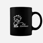 Personalisiertes Surfer-Design Tassen 'Johnny' in Schwarz, Surfer-Stil Tassen