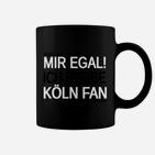 Schwarzes Köln Fan Tassen 'Mir Egal! Ich bleibe Fan', Herren