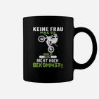 Schwarzes Motorrad-Humor Tassen, Lustiges Motorradfahrer Tee