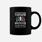 Schwarzes Tassen Therapie? Nur Bibione! mit Italien-Flagge