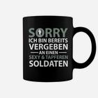 Schwarzes Tassen Vergeben an sexy Soldaten, Partner-Look