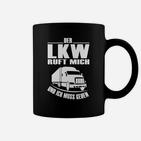 Schwarzes Trucker-Tassen Der LKW ruft, ich muss gehen, Lustiges Fahrer-Design