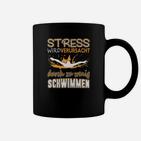 Schwimmer Stress Wird Durch Zu Wenig Schwimmen Tassen