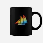 Silhouette Segelschiff Boot Bunt Geschenk Tassen