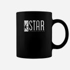 Star Laboratories Herren Grafik-Tassen in Schwarz, Flash Fans Design