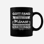 Starken Servicetechniker Tassen, Gott Fand Männer Spruch Tee