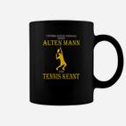 Tennis Kenner Alter Mann Tassen, Lustiges Herren Tassen