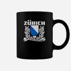 Zürich Stolzes Wappen Design Schwarzes Tassen für Herren