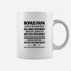 Bonus Papa Tassen mit Dankesbotschaft, Perfektes Präsent für Stiefvater