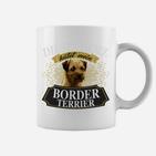 Border Terrier Liebhaber Tassen: Dieser Kerl liebt seinen Hund