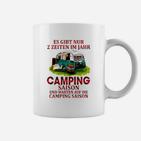 Camping-Liebhaber Tassen mit Camping Saison und Warten Motiv
