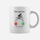 Lustiges Fahrrad Tassen Mein Fahrrad ruft an, ich muss gehen, Radfahrer Tee