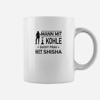 Mann mit Kohle sucht Frau mit Shisha Tassen, Lustiges Paar Tee