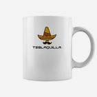 Teslaquila Wortspiel mit Sombrero Tassen, Lustiges Herren Outfit