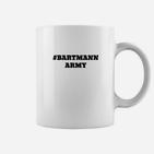 Weißes Tassen #BARTMANN ARMY, Trendiges Tee für Bartfans