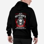 Als September Mann Hoodie, Legende und Held Schwarzes Tee für Herren